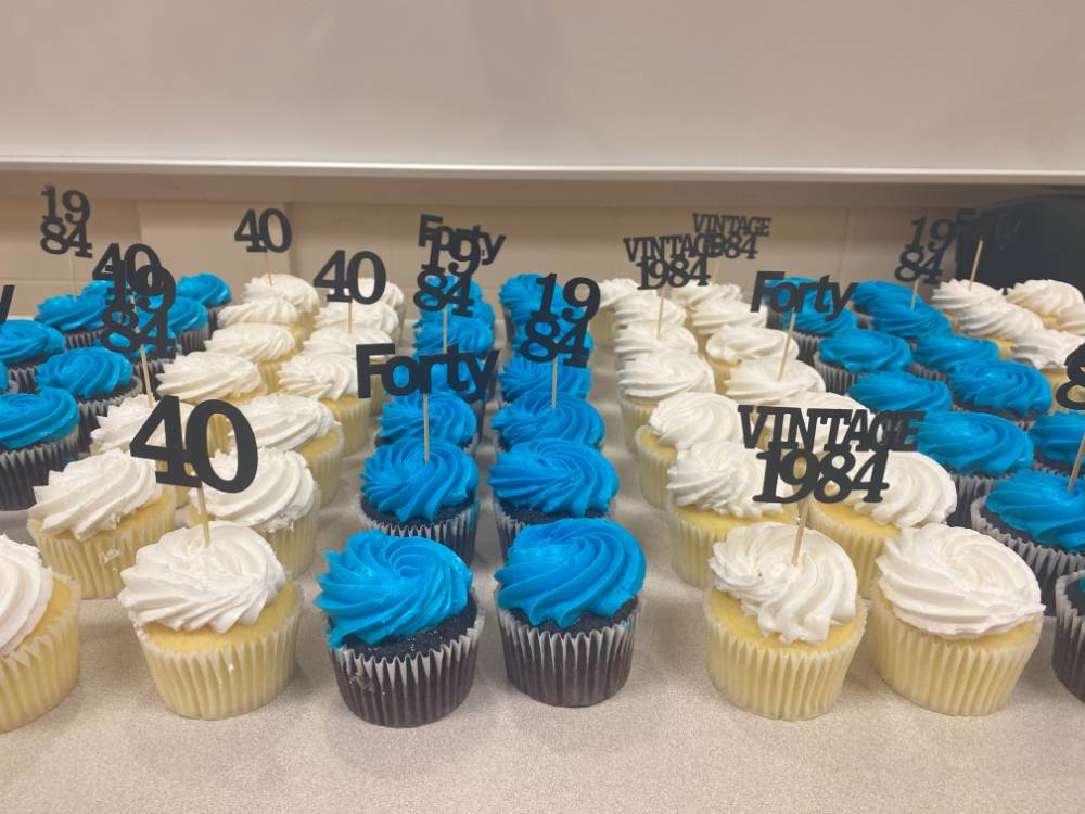 40th Anniversary cupcakes